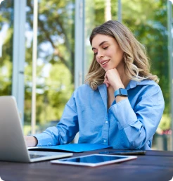 image of a girl at or IELTS Coaching centre