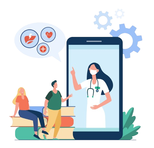 a doctor's vector image