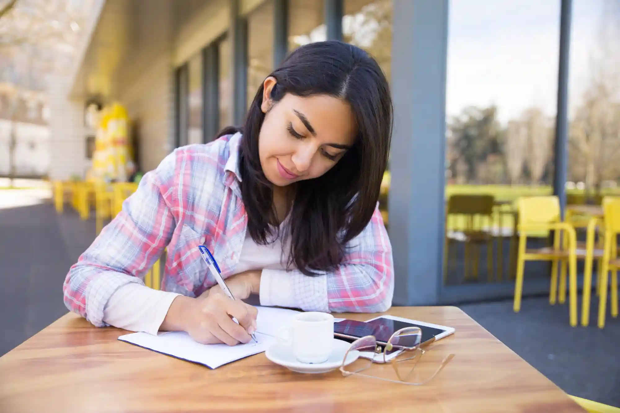 Student preparing for IELTS exam retake